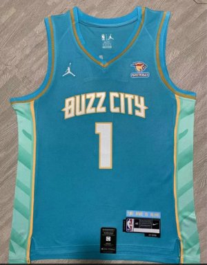 Maillot de Basket #1 Ball Charlotte Hornets 23-24 city Brodé